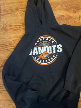 Buffalo Bandits Lacrosse Logo Hoodie - Black & Orange